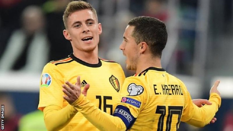 Hazard  brothers  help Belgium defeat Russia 4 1 FBC News