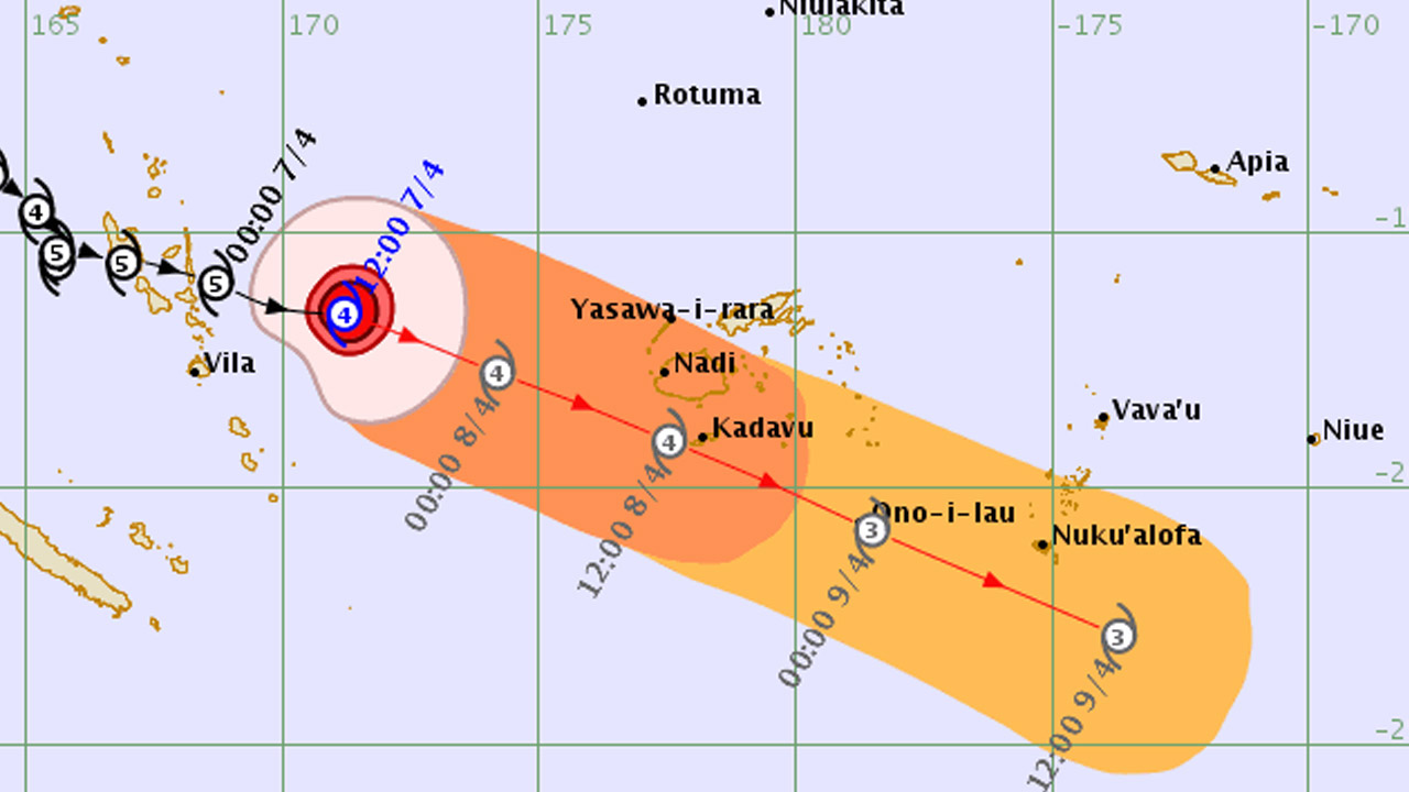 Cyclone warning now in place for Kadavu and OnoiLau FBC News