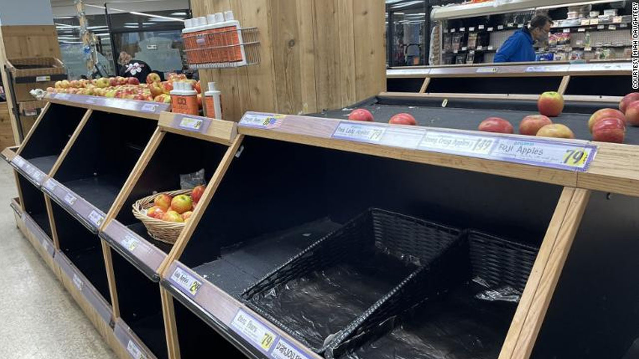 Las Vegas grocery stores see empty shelves during omicron wave