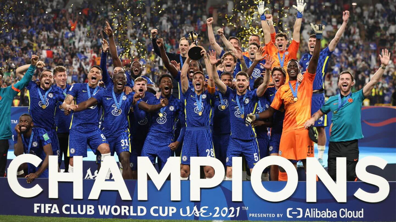 Chelsea lifted the Club World Cup for the first time after an extra-time  win against Brazilian side Palmeiras