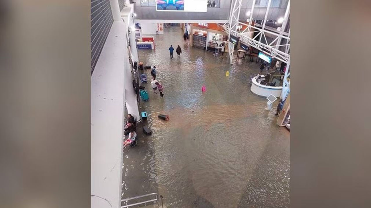 Auckland Airport shut until at least noon following flooding FBC News