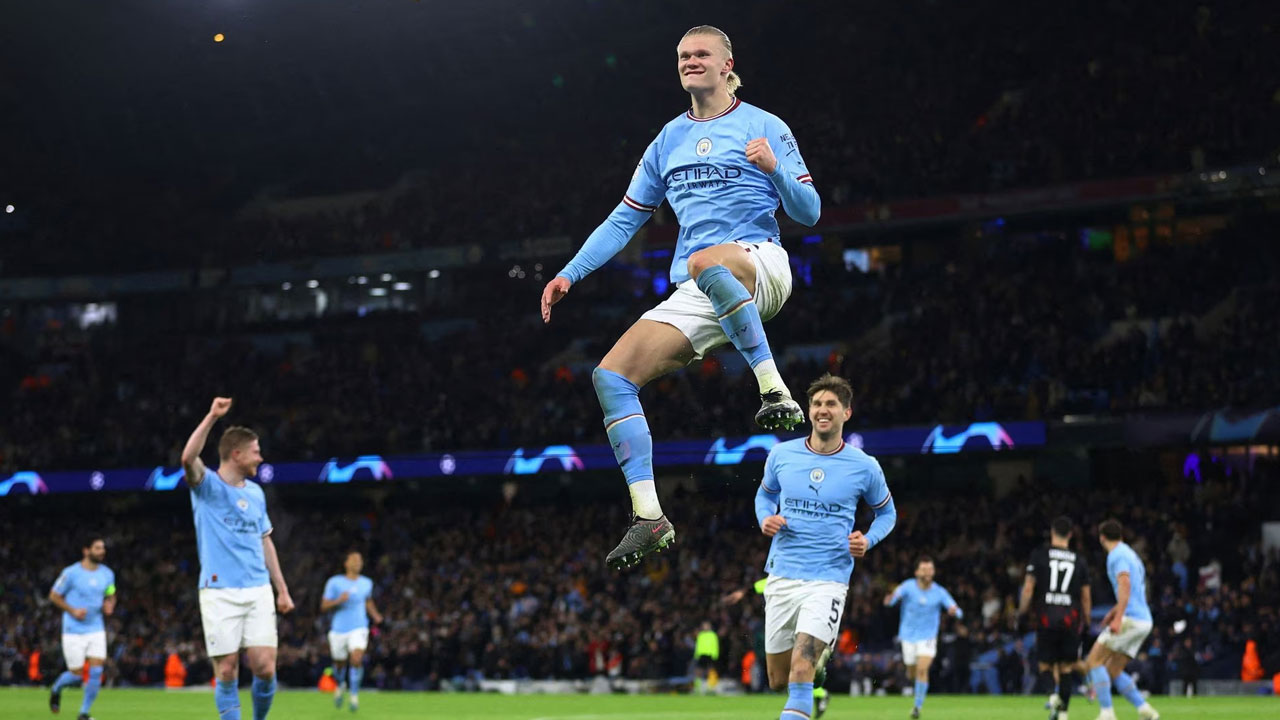 Ver: Manchester City x RB Leipzig, Hat-trick de Haaland em Direto