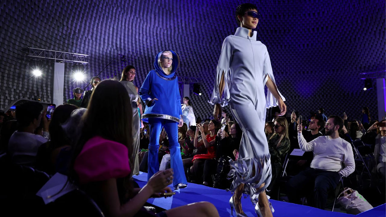 Pierre Cardin turns Communist Party HQ blue for Paris Fashion Week – FBC  News